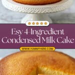 4-Ingredient Condensed Milk Cake Recipe