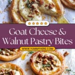 Goat Cheese and Walnut Tarts. Recipe