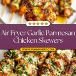 Ranch Garlic Parmesan Chicken Skewers Recipe