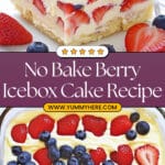 No Bake Summer Berry Icebox Cake Recipe