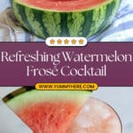 Watermelon Frosé Cocktail Recipe