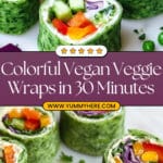 Vegan Veggie Rainbow Wraps Recipe