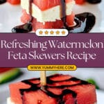 Watermelon Feta Appetizer Bites Recipe