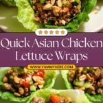 Asian Chicken Lettuce Wraps (better than P.F. Chang's)! Recipe