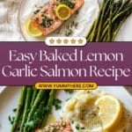 Quick & Easy Baked Lemon Garlic Salmon Recipe