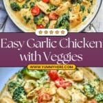 Garlic Chicken with Broccoli and Spinach Recipe