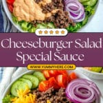 Cheeseburger Salad with Skinny Special Sauce Recipe