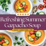 Chilled Gazpacho with Cucumber and Fresh Herbs Recipe