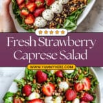 Strawberry Walnut Caprese Salad Recipe