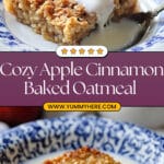 Amish Baked Oatmeal Recipe with Apples and Cinnamon Recipe