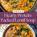 High Protein Lentil Soup Recipe