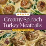 Creamy Spinach Turkey Meatballs Recipe