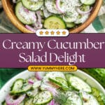 Creamy Cucumber Salad Recipe