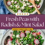 Spring Peas with Radish and Mint Recipe