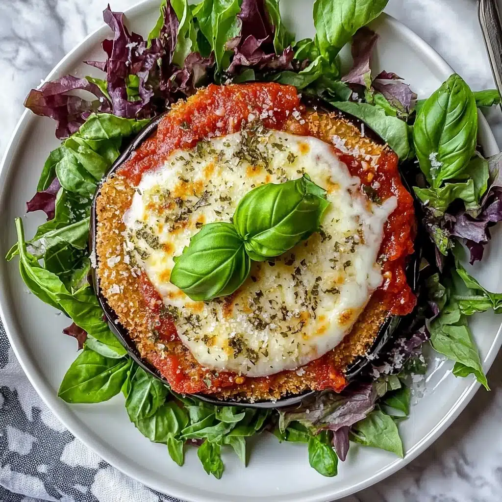 Pan-Fried Eggplant with Mozzarella and Marinara Recipe - Recipe Image
