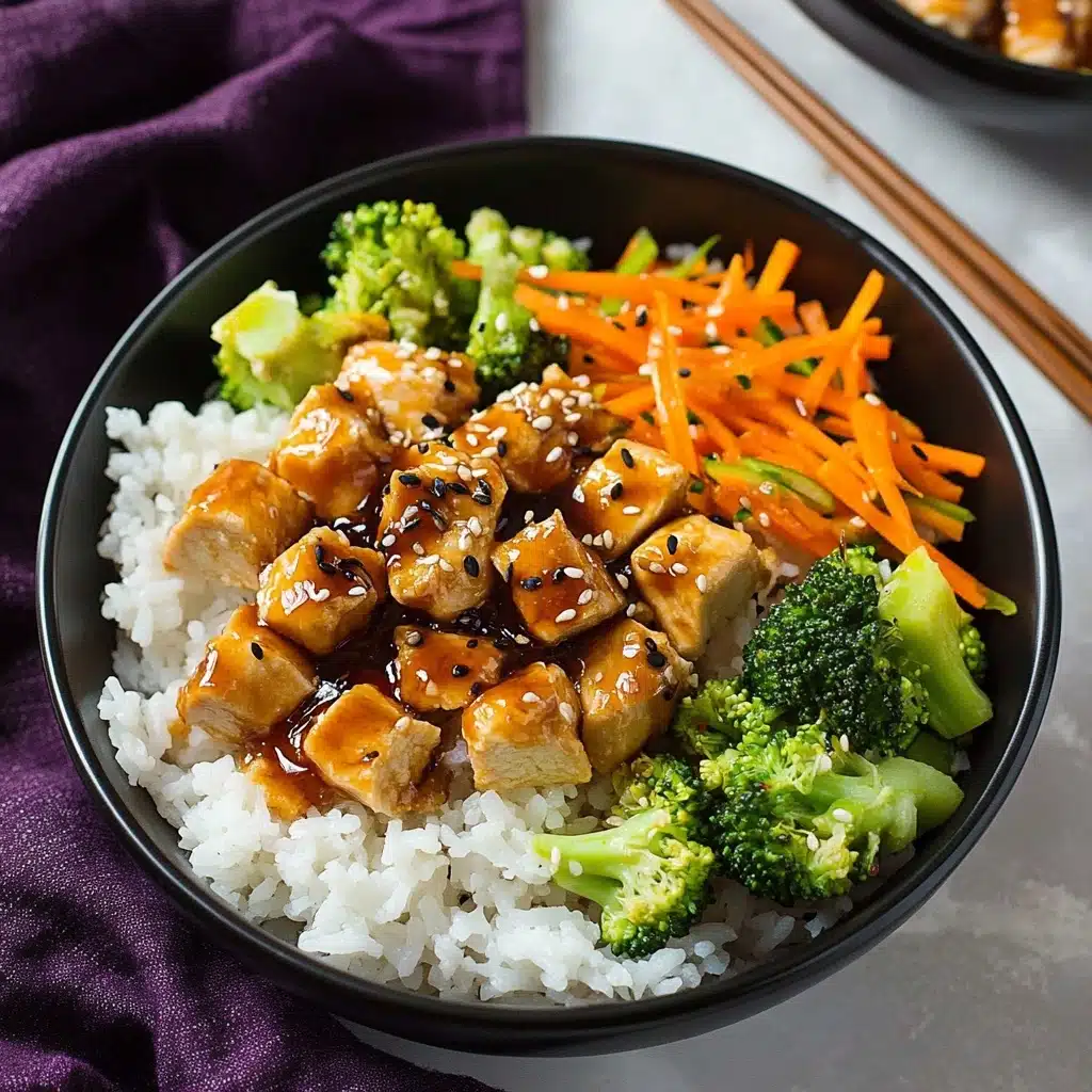 Teriyaki Grilled Chicken and Veggie Rice Bowls Recipe - Recipe Image