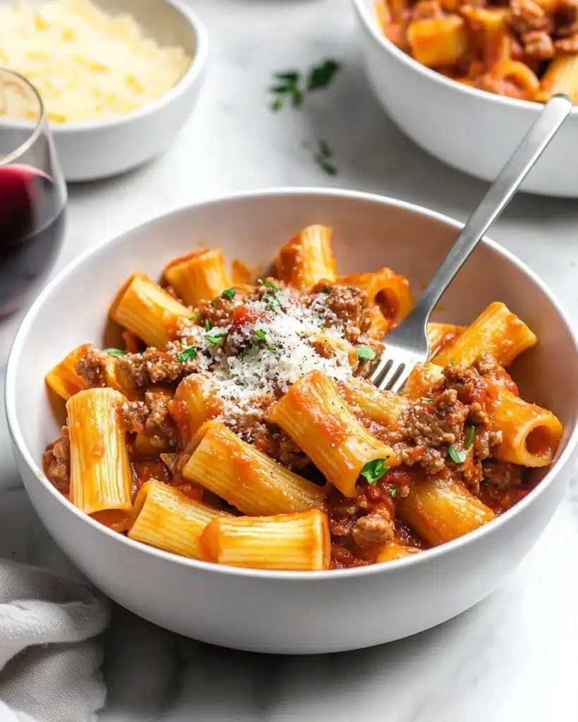 One-Pot Pasta with Meat Sauce: Comfort Food Made Easy Recipe