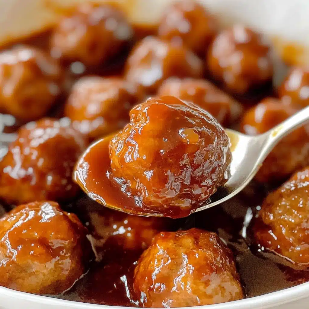 Sticky Honey Garlic Meatballs Recipe - Recipe Image