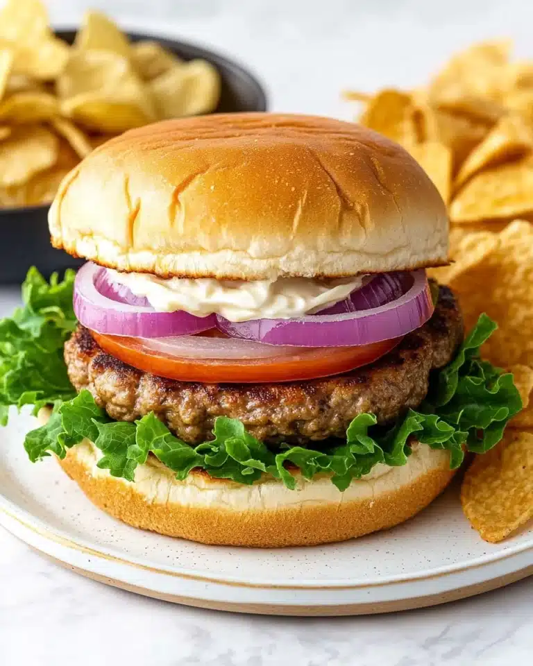 Ground Chicken Burger Recipe