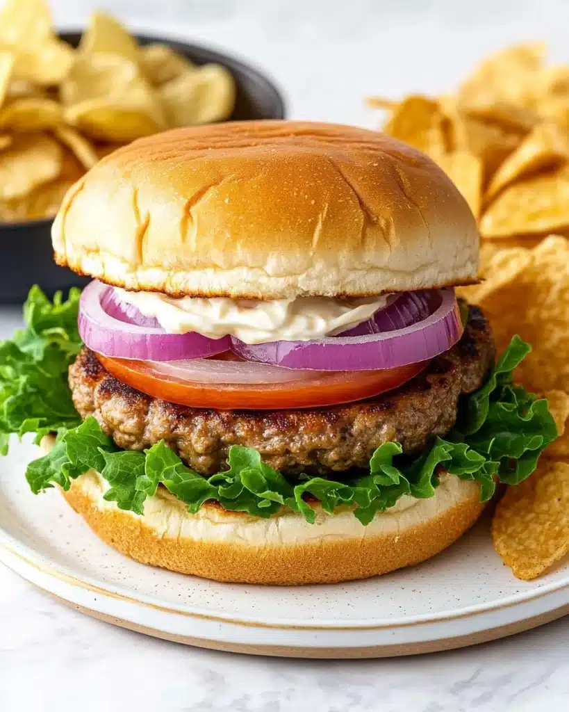 Ground Chicken Burger Recipe