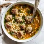 Mini Moroccan Meatball Couscous Soup Recipe
