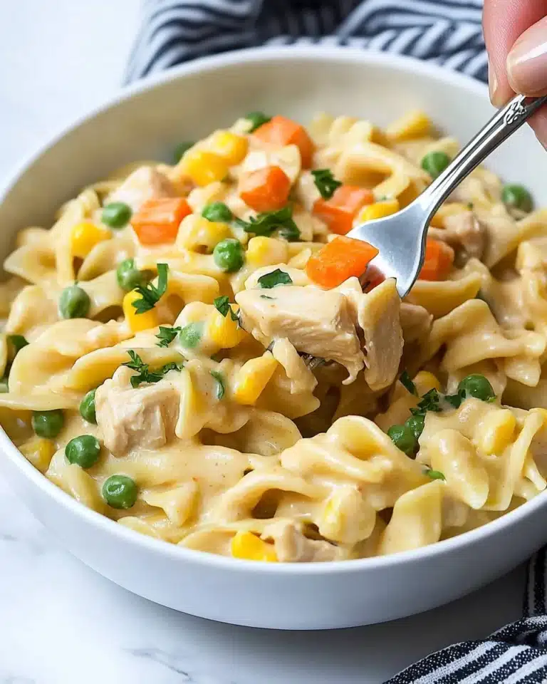 Instant Pot Cheesy Chicken, Noodles and Vegetables Recipe