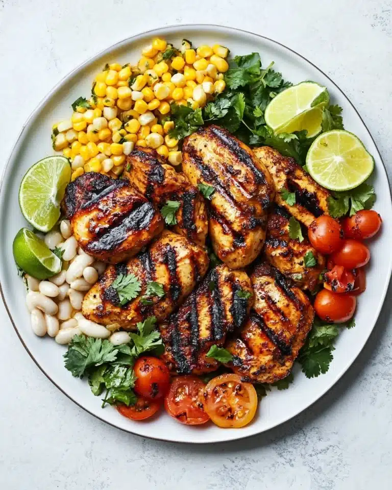 Grilled Chicken Thighs with Vibrant Succotash Recipe