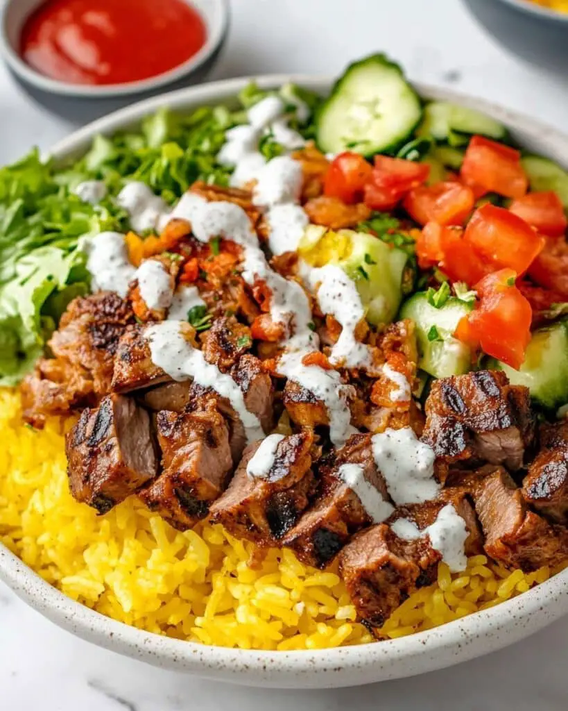 Homemade Halal Cart Chicken & Rice Recipe