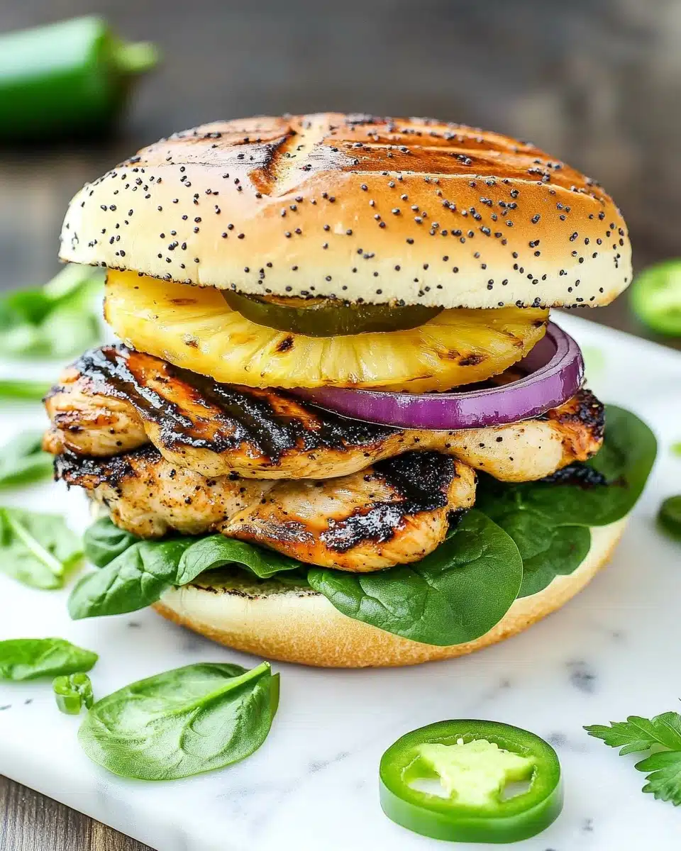 Grilled Hawaiian Chicken Sandwiches Recipe - Recipe Image