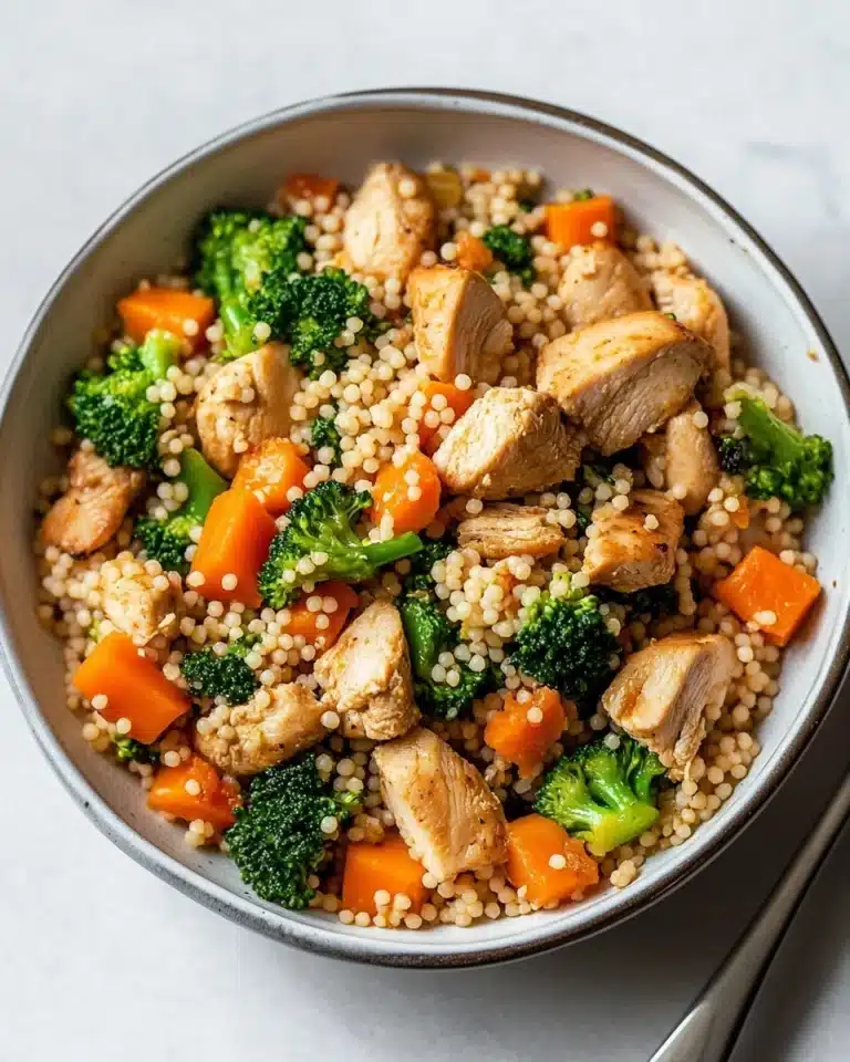 Roasted Butternut Squash Broccoli Cheddar Chicken Couscous Recipe