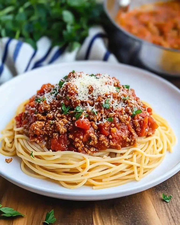 Turkey Spaghetti with Tomato Sauce and Parmesan Recipe