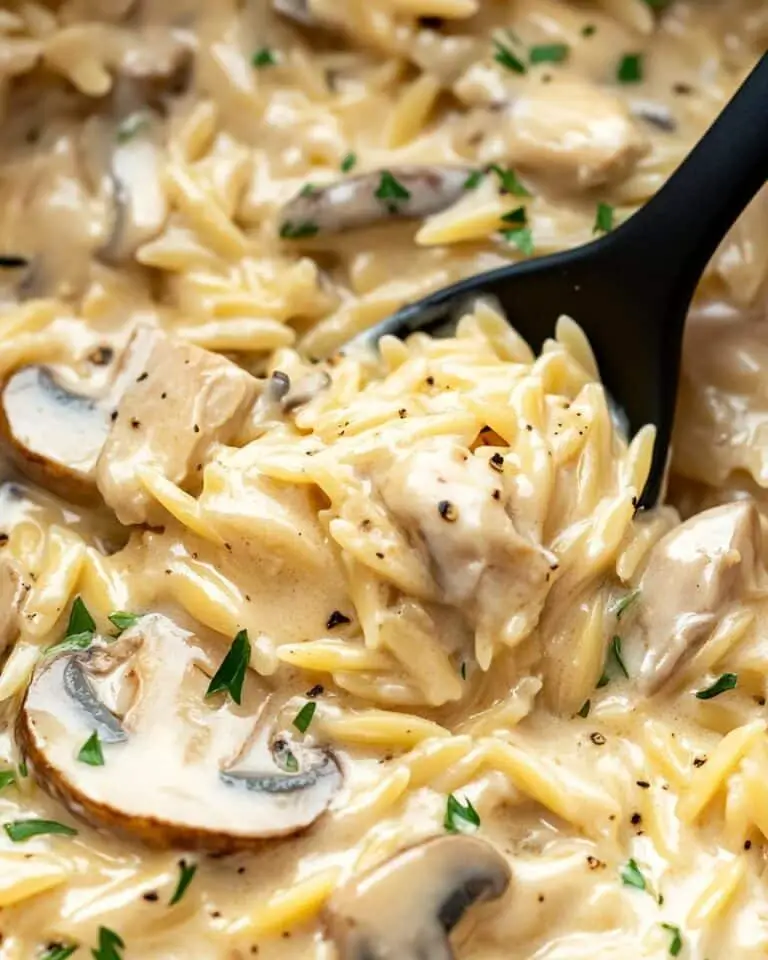 Chicken Marsala Orzo Recipe