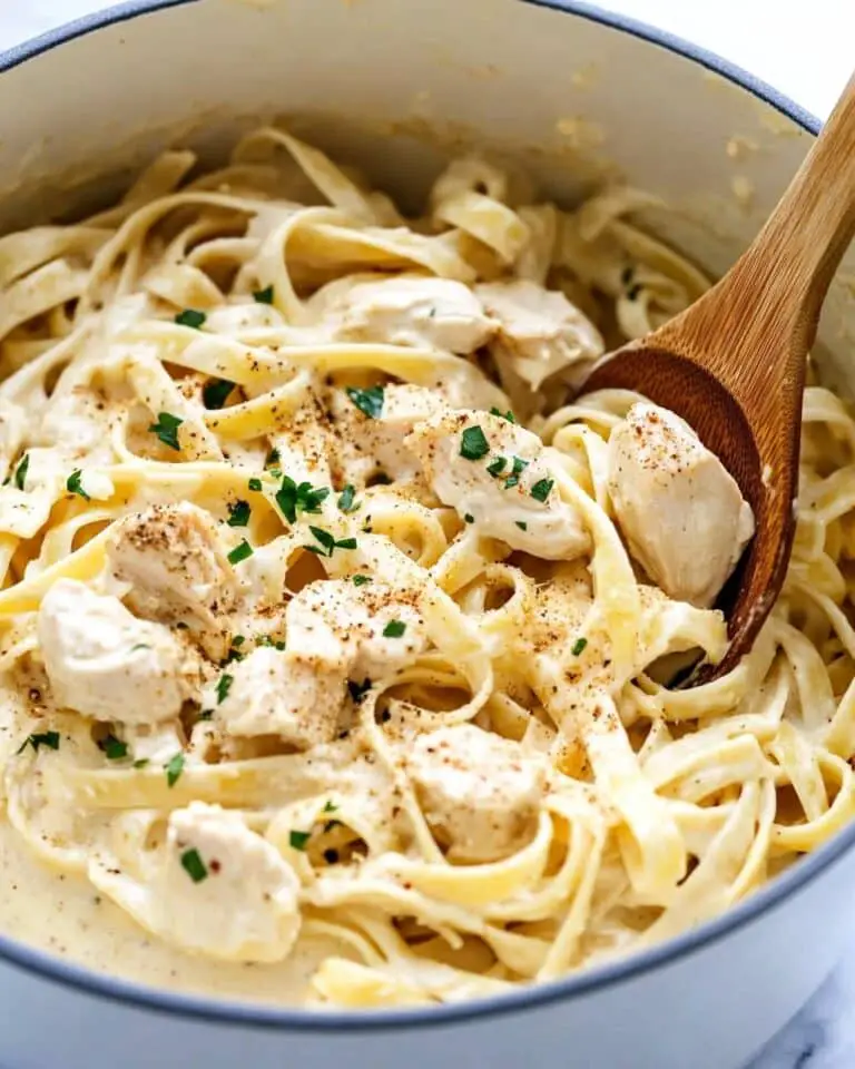 One Pot Cajun Chicken Alfredo Pasta Recipe