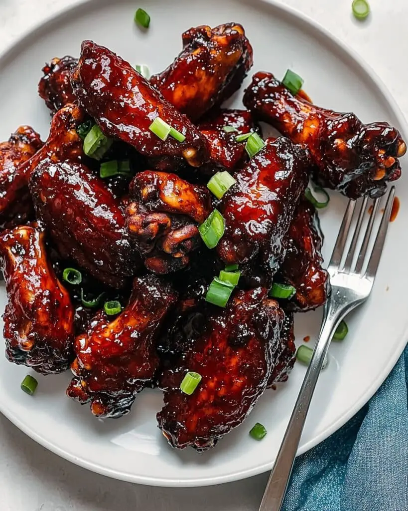 Baked Sticky Honey BBQ Chicken Wings Recipe