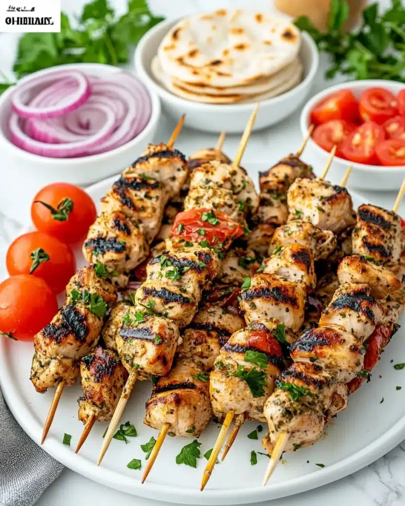 Grilled Chicken Souvlaki Recipe