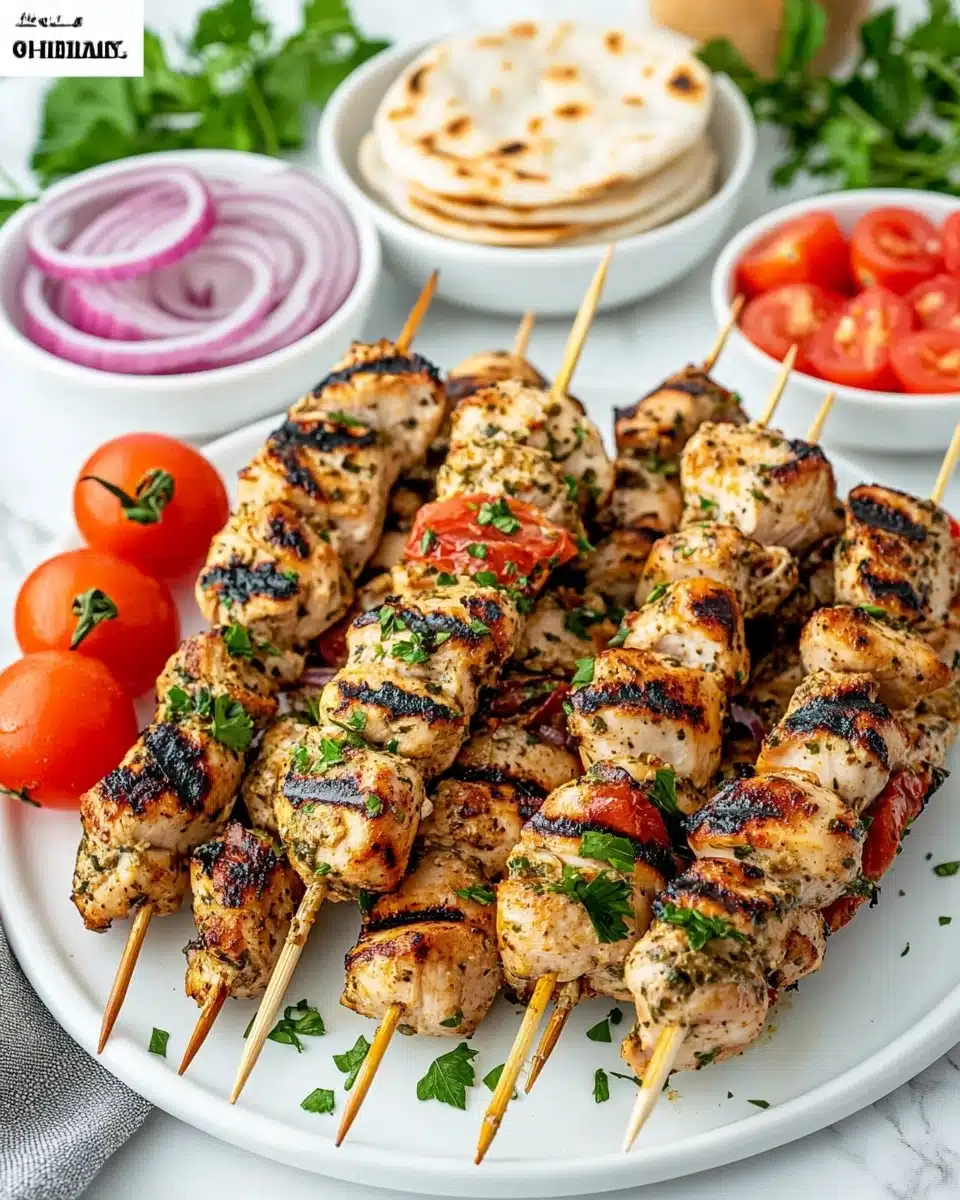 Grilled Chicken Souvlaki Recipe