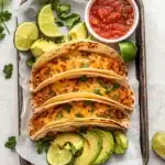 Crispy Taco-Seasoned Ground Chicken Tacos Recipe