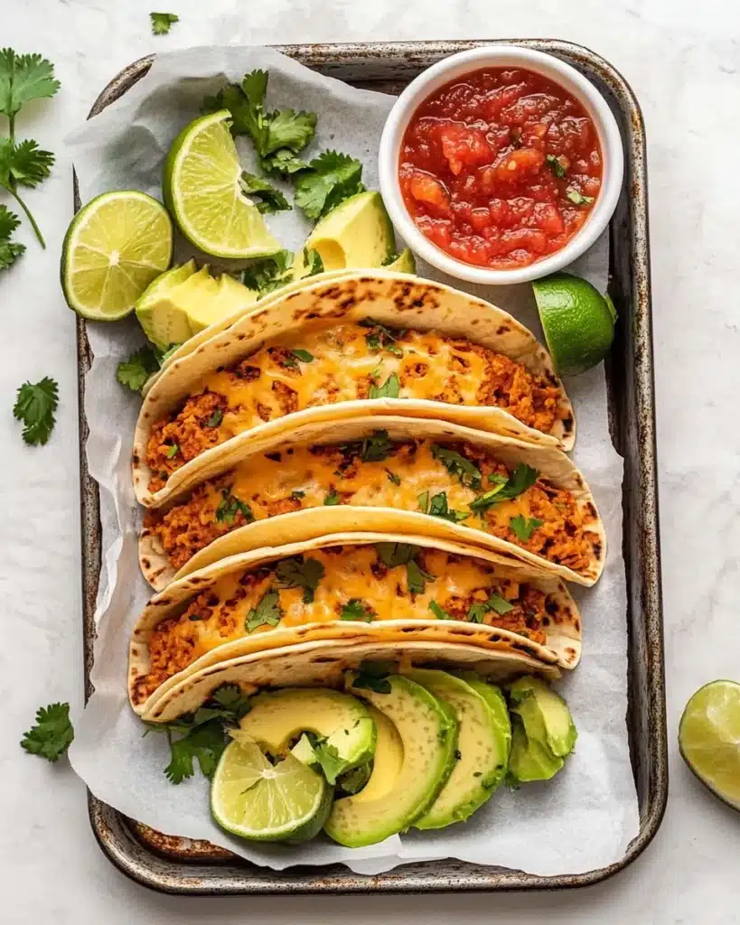 Crispy Taco-Seasoned Ground Chicken Tacos Recipe