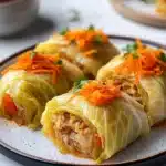 Easy Russian Chicken and Cabbage Rolls with Fresh Veggies Recipe