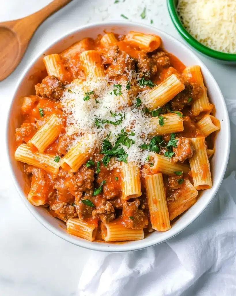 Date Me” Creamy Sausage Rigatoni Pasta Recipe