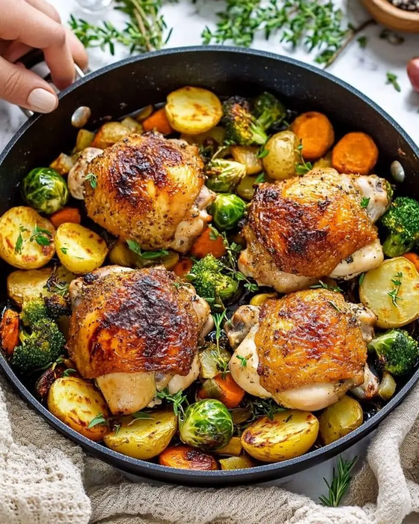 Buttermilk Roast Chicken with Fresh Herb Garnish Recipe