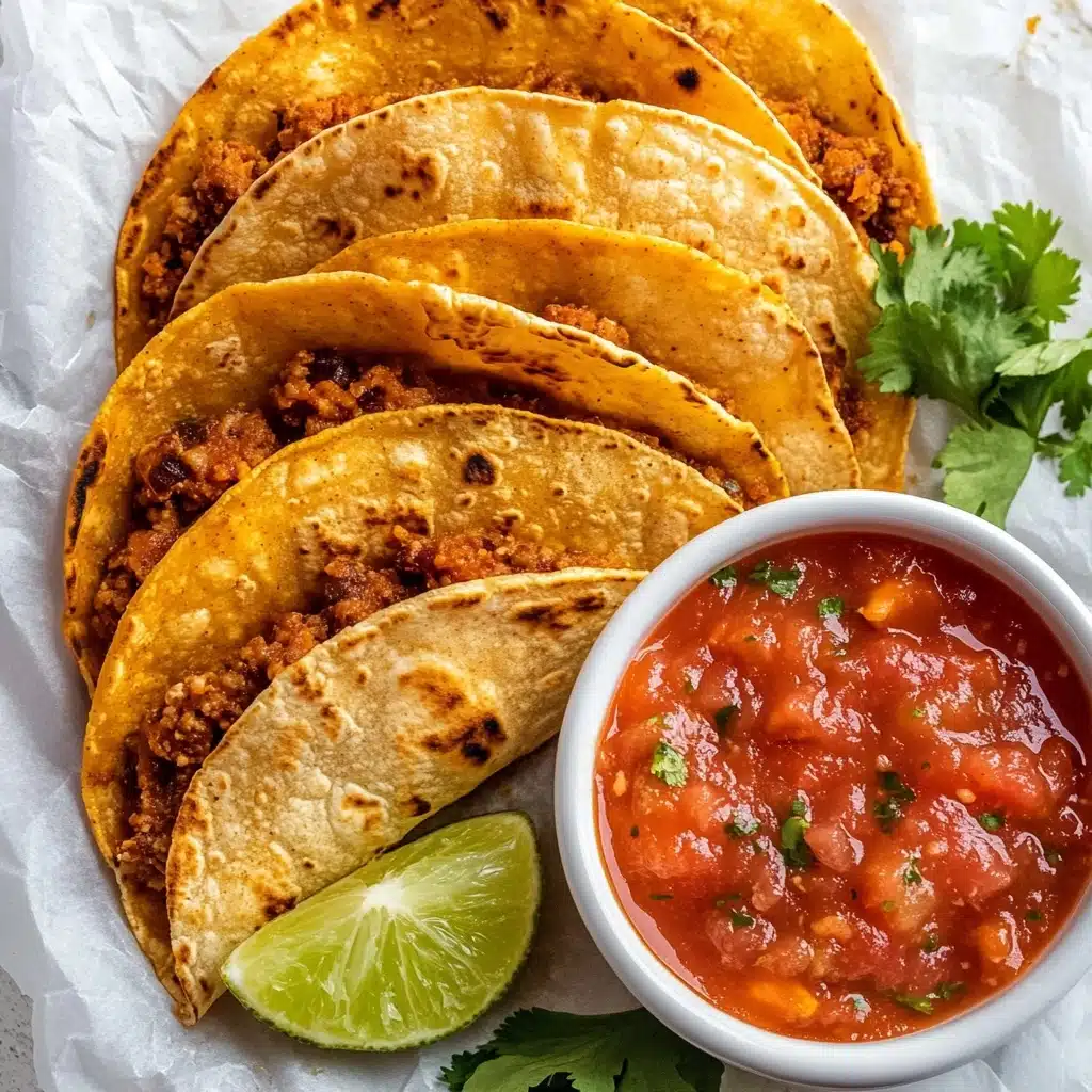 Crispy Taco-Seasoned Ground Chicken Tacos Recipe - Recipe Image