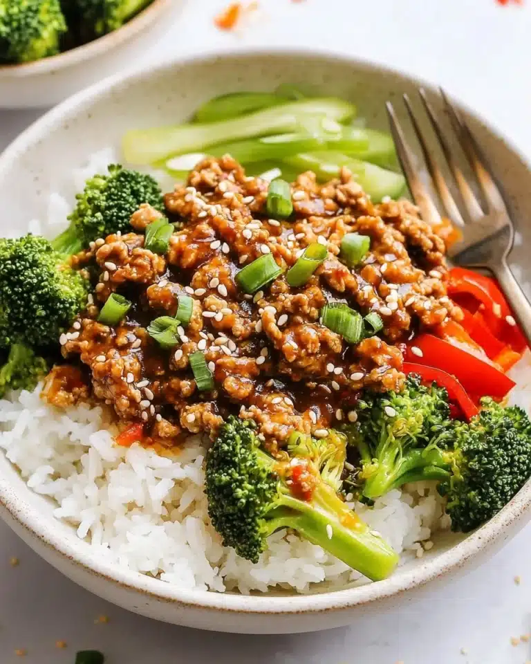 Firecracker Ground Chicken Recipe