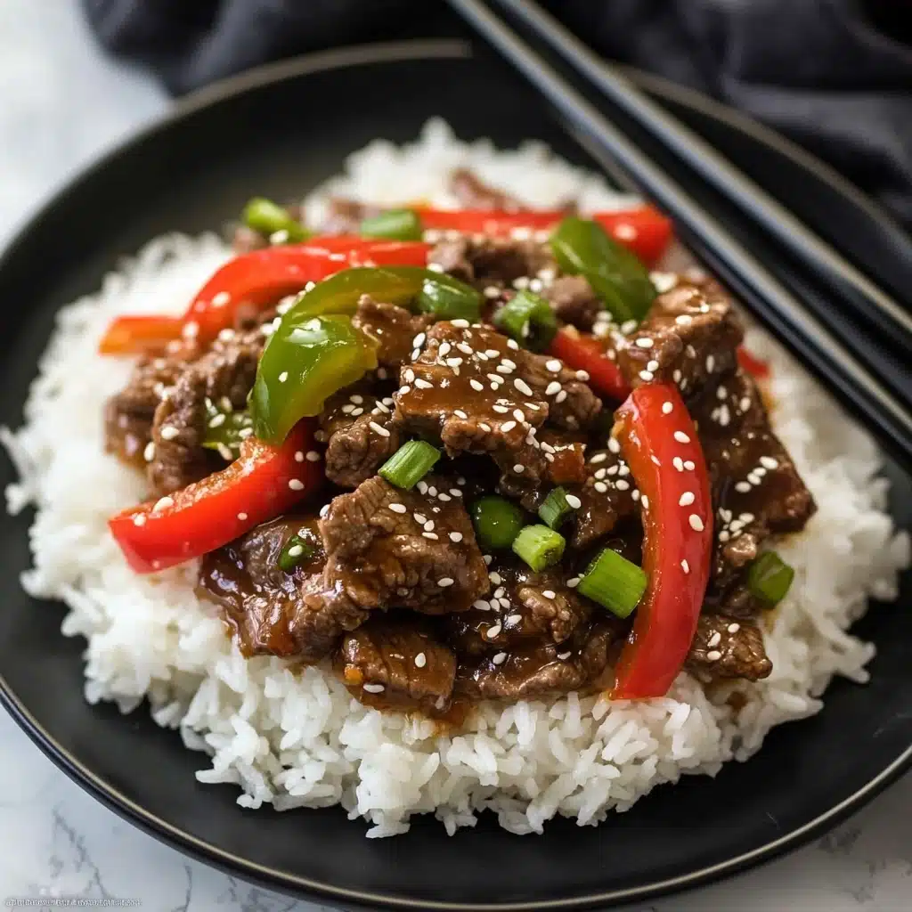 Slow Cooker Pepper Steak Recipe - Recipe Image
