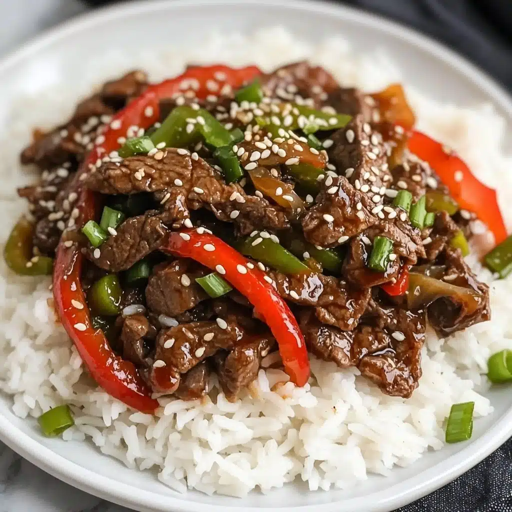 Slow Cooker Pepper Steak Recipe - Recipe Image