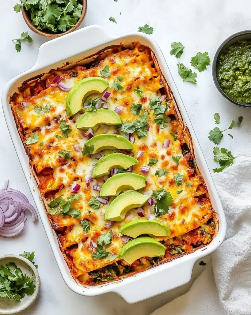 Dreamy Refried Bean Chicken Enchiladas with Homemade Enchilada Sauce Recipe