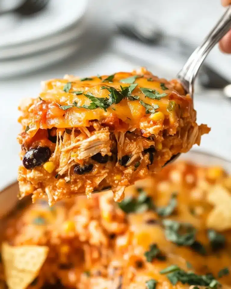 Southwest Chicken Enchilada Casserole Recipe