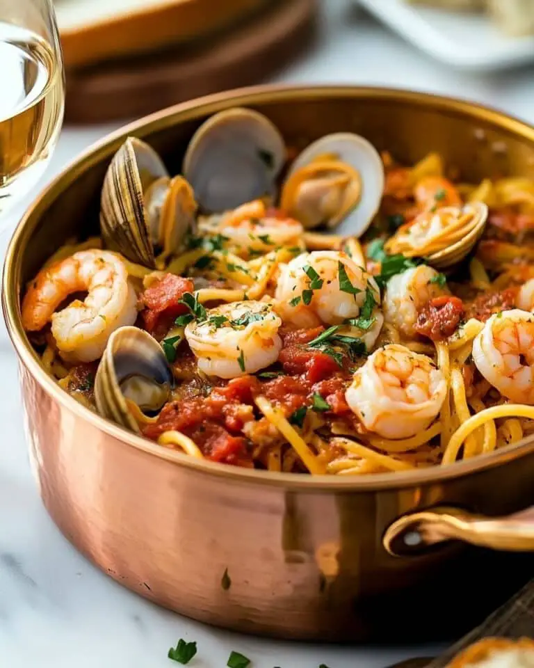 Seafood Fra Diavolo with Bucatini and Spicy Tomato Sauce Recipe