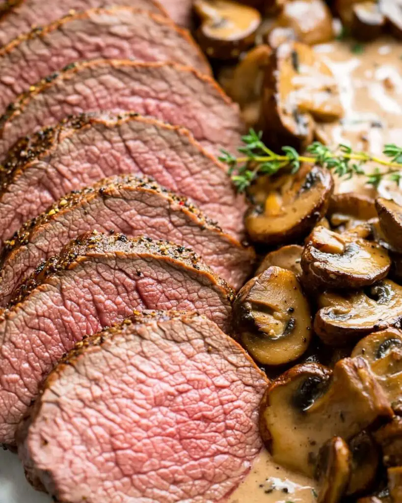 Beef Tenderloin with Mushroom Sauce Recipe