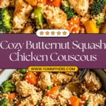 Roasted Butternut Squash Broccoli Cheddar Chicken Couscous Recipe